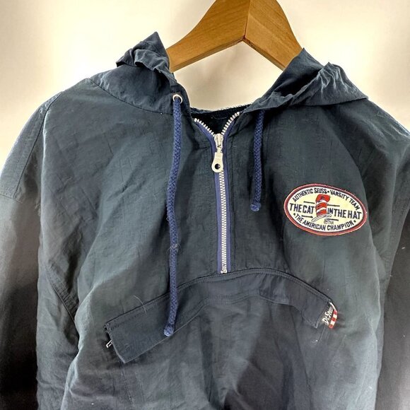 Vintage Dr Seuss Jacket Adult XL Cat In The Hat Athletic Seuss Wind Breaker - Picture 7 of 14